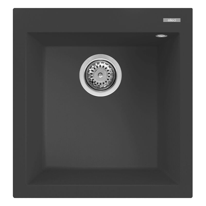 foto del prodotto lavello elleci incasso 1 vasca 47x50 quadra 102 granitek antracite lgq10259