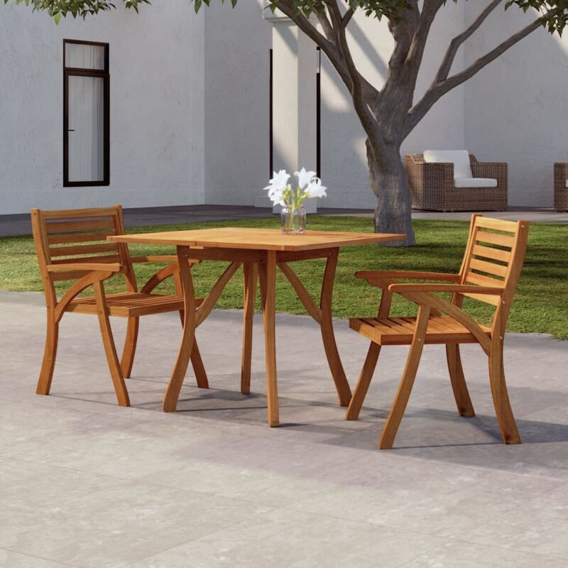 foto del prodotto vidaxl tavolo da giardino 85x85x75 cm legno massello di acacia