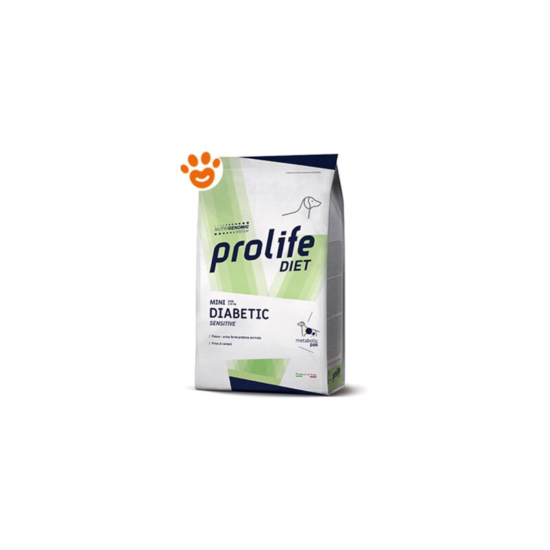 foto del prodotto dog veterinary mini diabetic sensitive dog veterinary mini diabetic sensitive sacco da 500 gr prolife