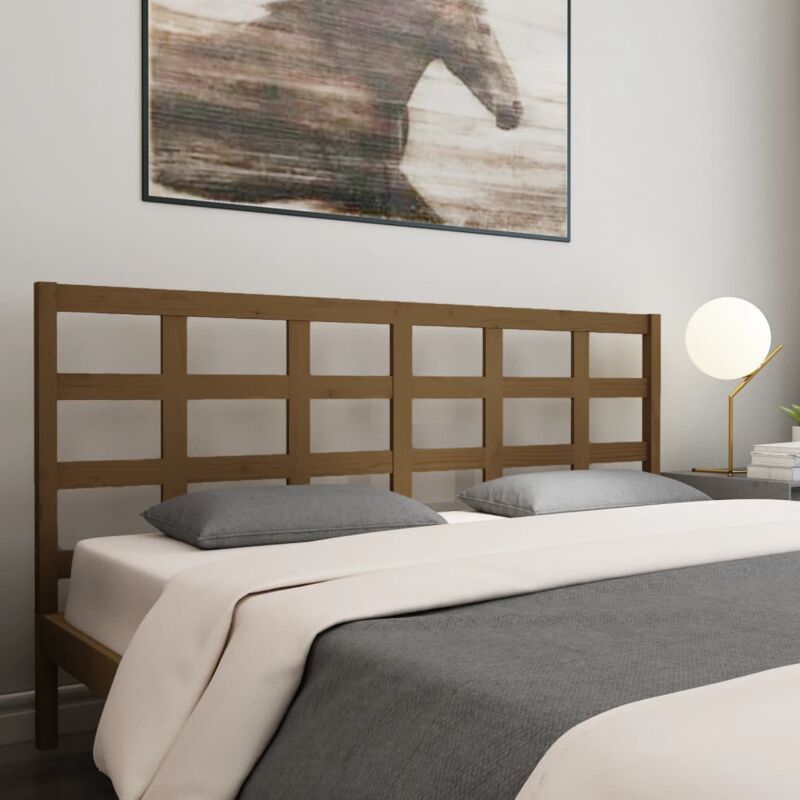 foto del prodotto testiera per letto elegant testate e armadi miele 185,5x4x100 cm legno massello di pino bv431407 bonnevie