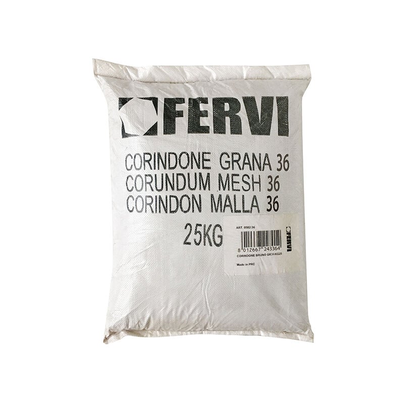 foto del prodotto corindone 25 kg. grana 36 sabbiatrice sabbia graniglia