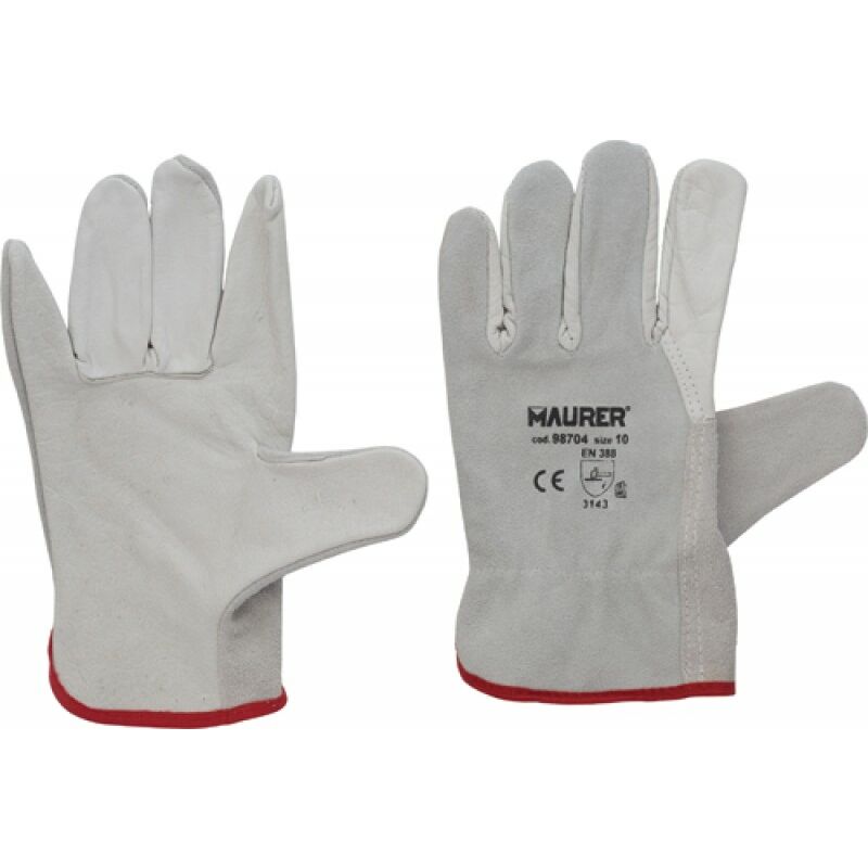 foto del prodotto guanti lavoro fiore driver tg. 9 maurer dorso crosta