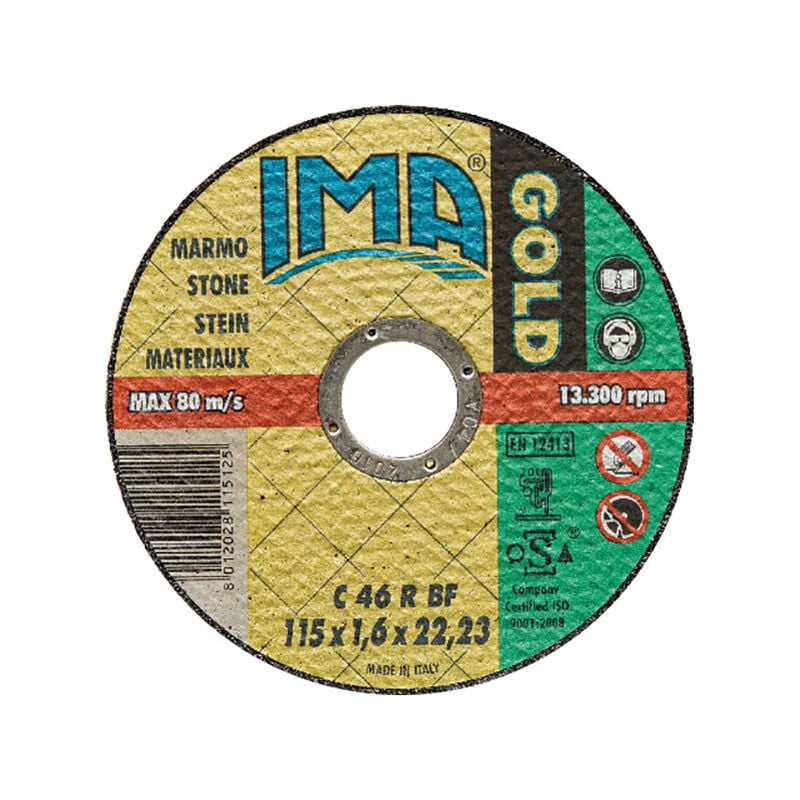 foto del prodotto ima abrasivi disco gold 115x1,6x22 mm, per marmo