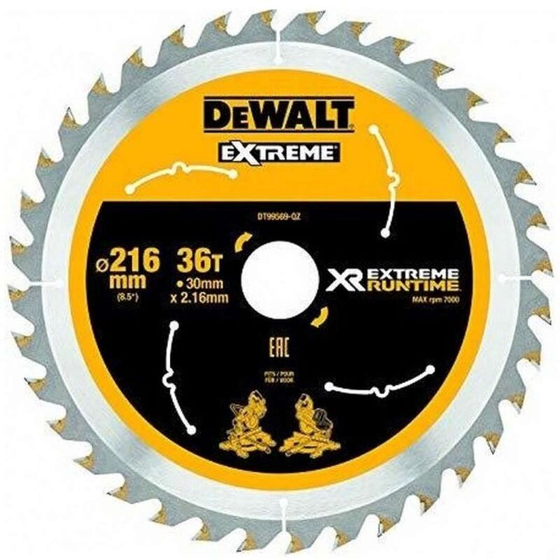 foto del prodotto banyo dewalt accessori disco da taglio per sega per legno 216x30 mm, 36 denti dt99569