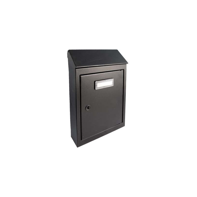 foto del prodotto cassetta posta tradizione egizia maxi acciaio vern nero mm 200x60 h.mm 300