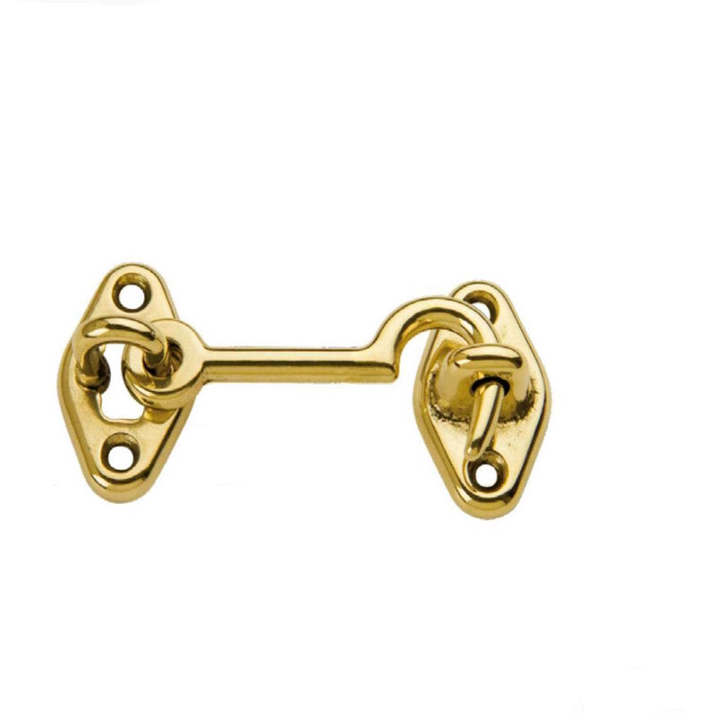 foto del prodotto ganci fermafinestre ottone mm 60 per infissi in legno porta finestre