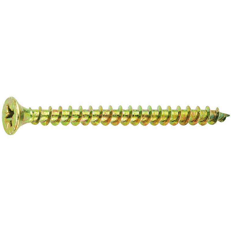 immagine 0 del prodotto viti truciolare tsp cava pz int. filettata in acciaio zincato giallo mm.3,5x20