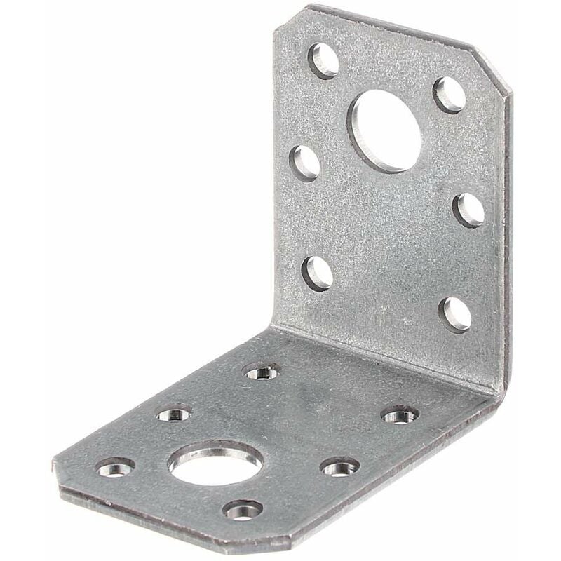 foto del prodotto piastra angolare giunzione 50x50x35x2,5 mm zincata