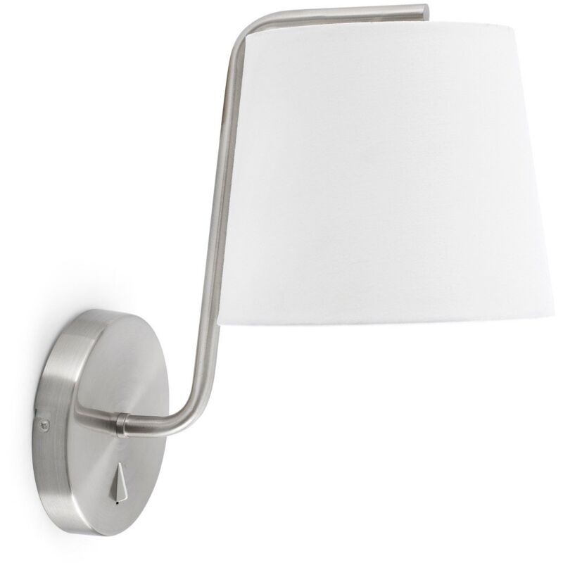 foto del prodotto berni lampada da parete nichel opaco e27 20w marca faro