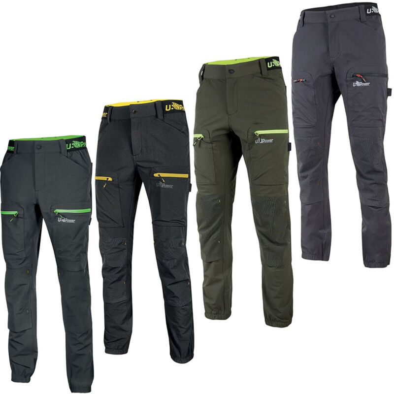 foto del prodotto u power pantaloni da lavoro harmony black carbon taglia m