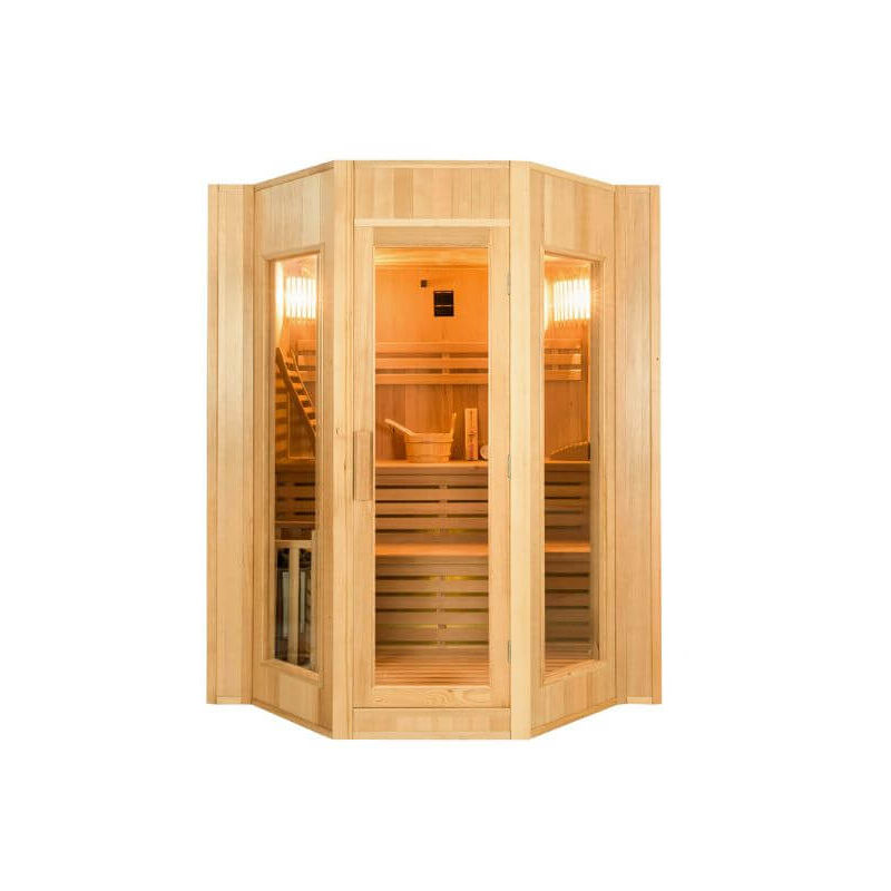 foto del prodotto sauna a vapore 4 posti zen con stufa harvia