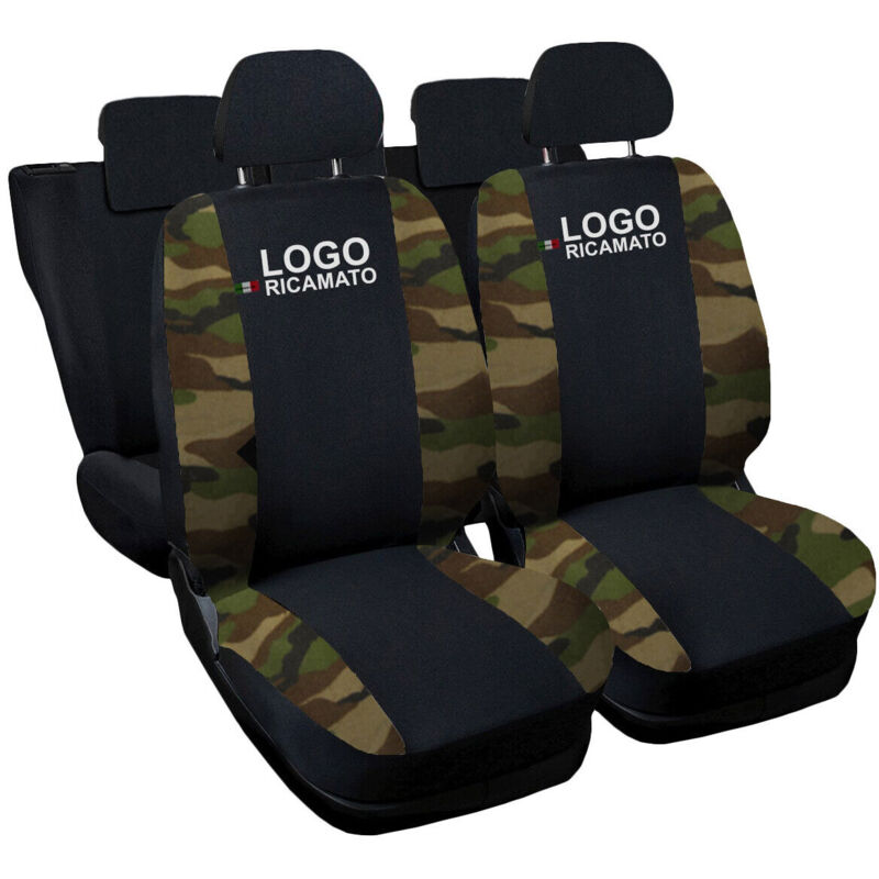 foto del prodotto lupexshop lupex shop coprisedili auto compatibili per 600, made in italy, set di copri sedili anteriori e posteriori con copri poggiatesta
