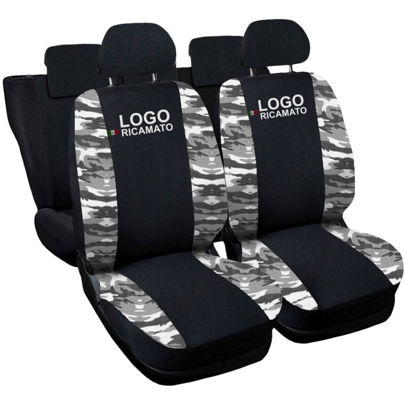 foto del prodotto lupexshop lupex shop coprisedili auto compatibili per 600, made in italy, set di copri sedili anteriori e posteriori con copri poggiatesta