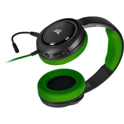 foto del prodotto cuffie pc gaming corsair hs35 verde