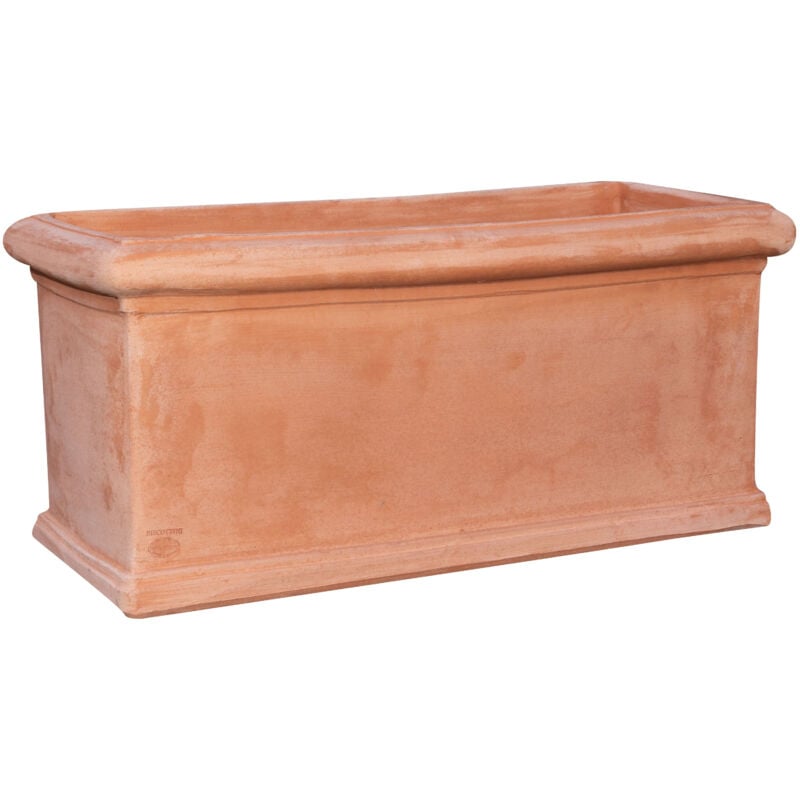 foto del prodotto cassetta fioriera in terracotta festonato vaso da esterno made in italy vaso per piante da giardino lavorata a mano antigelo