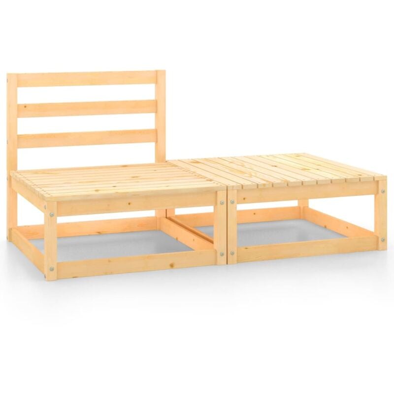 foto del prodotto salotti da giardino 2 pz mobili da giardino in legno massello di pino bv449583 bonnevie