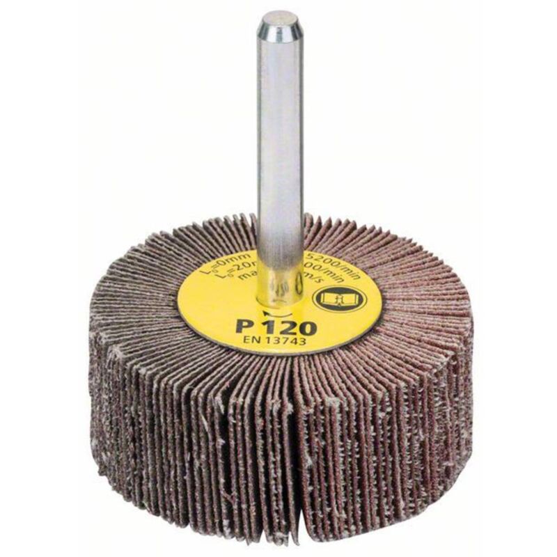 foto del prodotto bosch accessories 1609200288 ruota lamellare 6 mm, 120, 50 mm, 20 mm diametro 50 mm 1 pz.