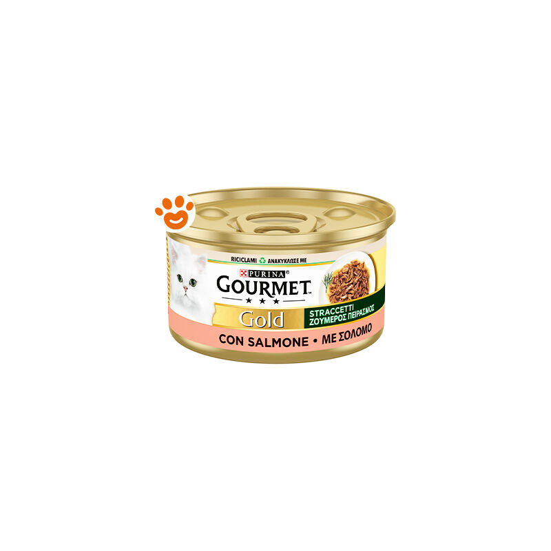 foto del prodotto purina gourmet gold straccetti salmone purina gourmet gold straccetti salmone lattina da 85 gr