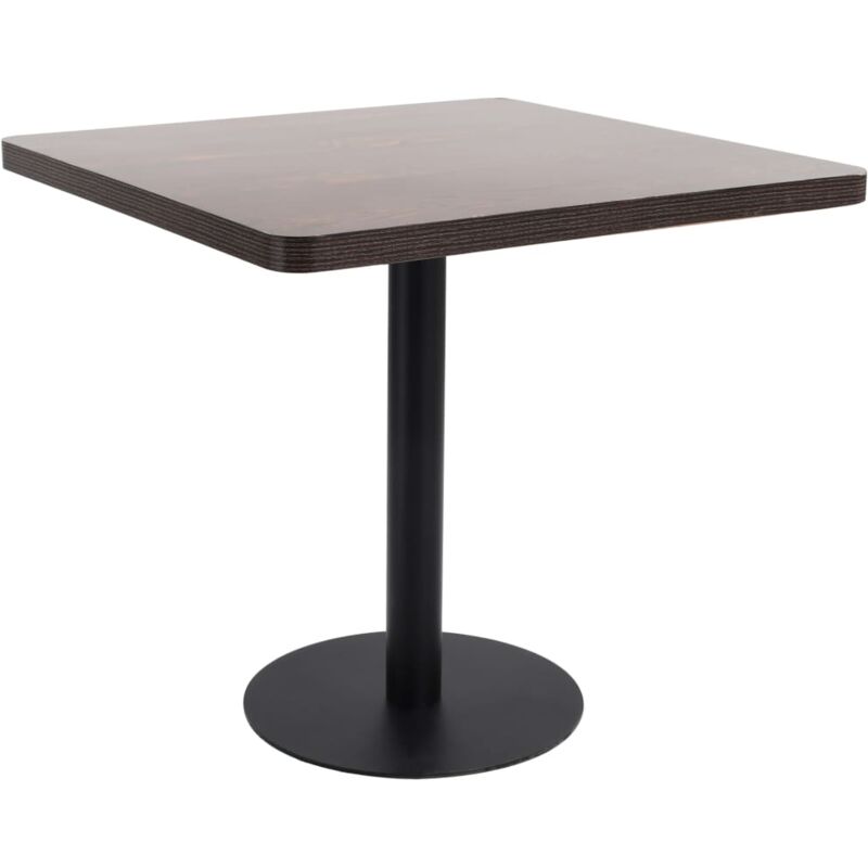 foto del prodotto vidaxl tavolo da bistrot marrone scuro 80x80 cm per salotto bar