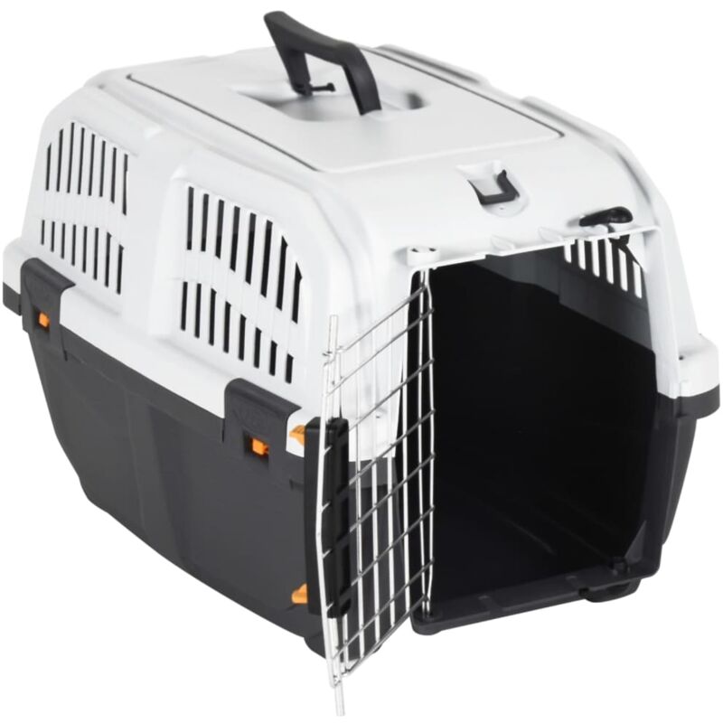 foto del prodotto vidaxl trasportino animali porta metallo 48x31,5x31cm polipropilene