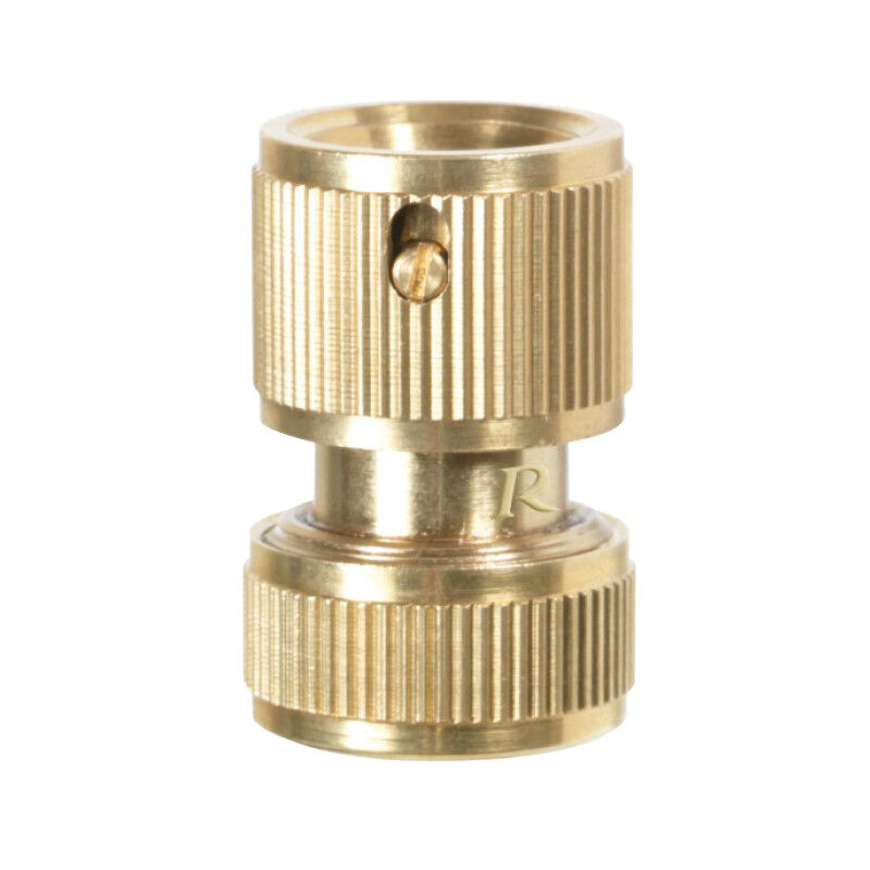 foto del prodotto raccordo attacco rapido ottone tubo acqua giardino 15mm 5 8 ribimex