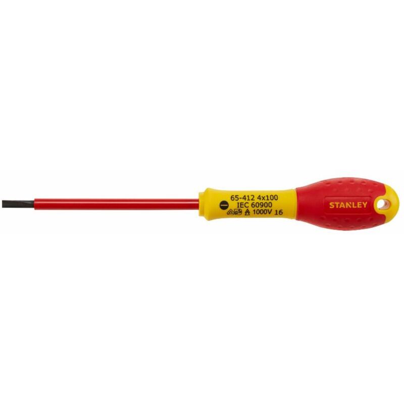 foto del prodotto stanley cacciavite isolato per elettricisti 1000 v 4x100mm fatmax 0 65 412