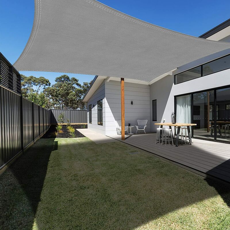 foto del prodotto tenda a vela 2 x 3 m tendalino parasole da esterno impermeabile anti uv per giardino terrazzo