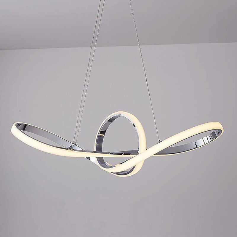 foto del prodotto lampadario plafoniera a sospensione illuminazione a led design moderno ambienti domestici e commerciali luce bianca naturale 4000k