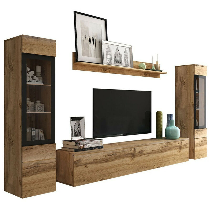 foto del prodotto mobilier1 set mobili soggiorno sarasota 126, quercia di wotan