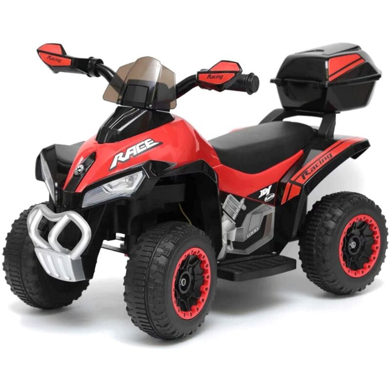 foto del prodotto quad elettrico per bambini tecnobike shop atv mini quad deluxe 6v rosso
