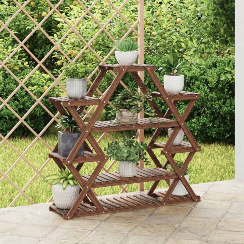 foto del prodotto vidaxl portafiori 110x25x105 cm in legno massello di abete