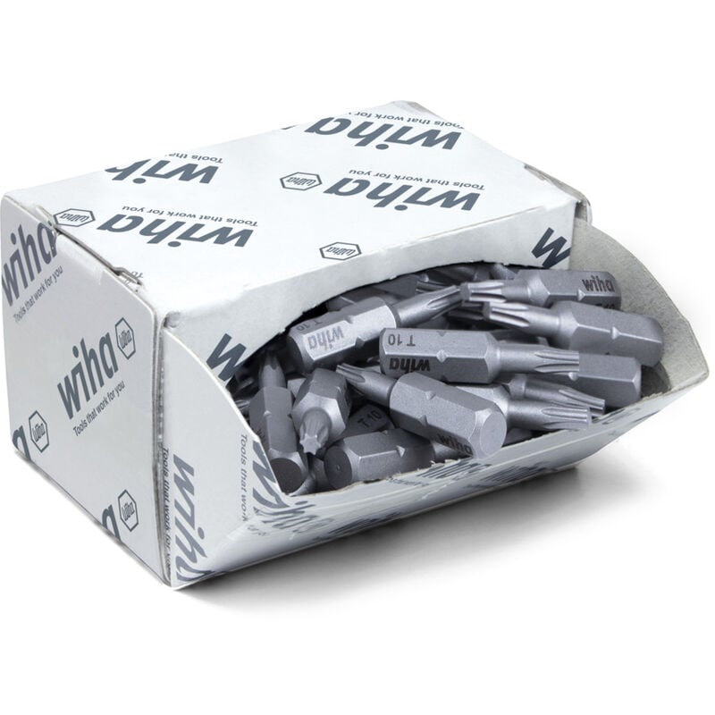 immagine 0 del prodotto wiha set di inserti standard 25 mm torx pz1 , 50 pz., 1 4 c6,3, in confezione grande 08065 