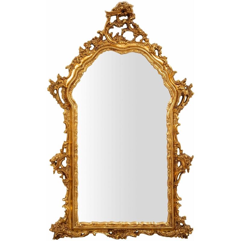 foto del prodotto specchio da parete barocco 120x74x8 cm originale specchio vintage da parete con cornice lavorata made in italy