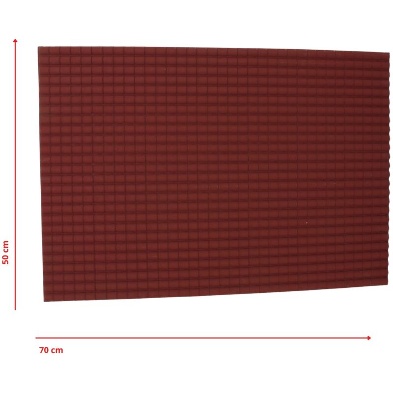 foto del prodotto rossi rosa pannello tegole grandi rosse per presepe 65x48 cm 86575