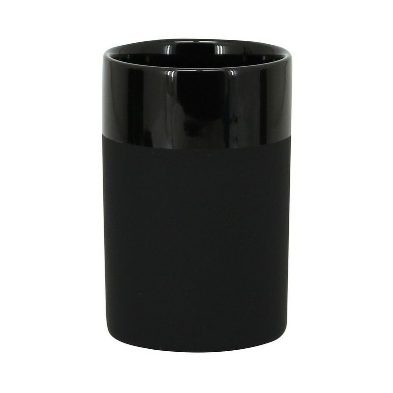 foto del prodotto bicchiere nero in ceramica serie black