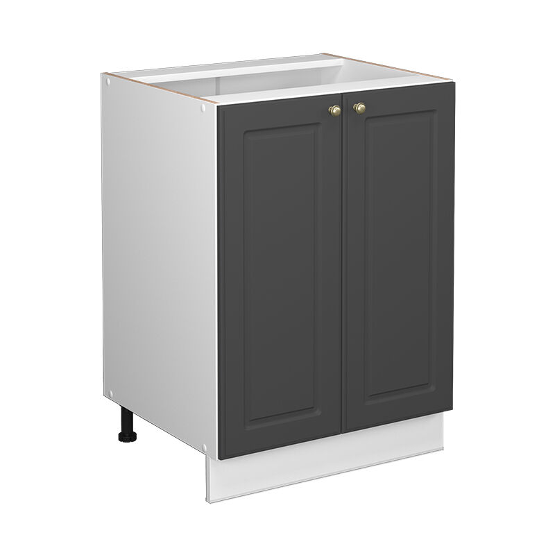 foto del prodotto mobiletto base cucina fame line, antracite oro, 60 cm senza piano di lavoro vicco