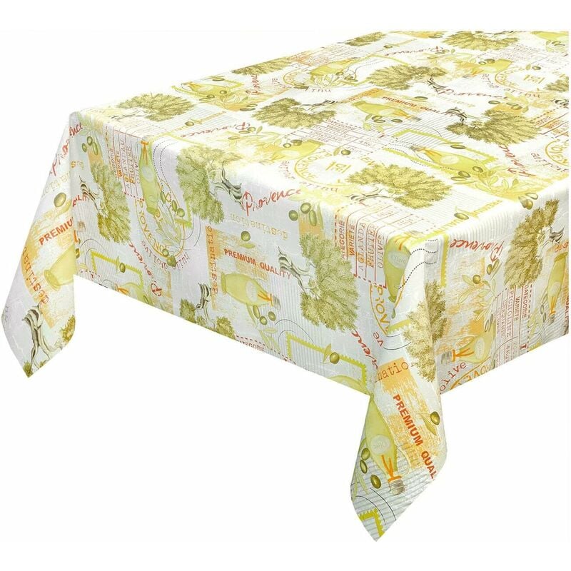 foto del prodotto tovaglia antimacchia cucina moderna tela cerata plastificata tavolo felpata rustica 140x140 cm