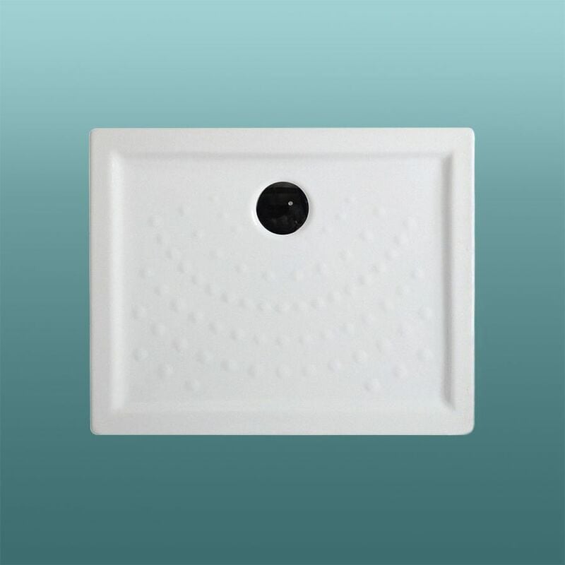 foto del prodotto kiamami valentina piatto doccia cm 100x80 h 6 ceramica malta