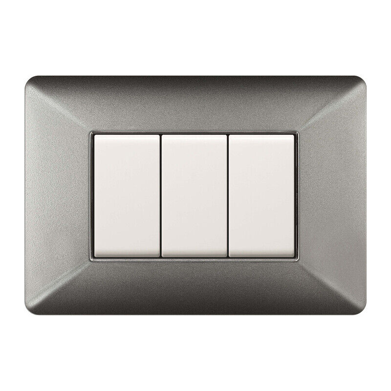 immagine 0 del prodotto placca easy mod. matix alluminio notte 3p. prezzo per 1 pezzo.