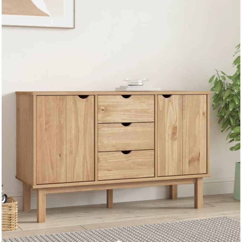 foto del prodotto vidaxl credenza otta 113,5x43x73 cm in legno massello di pino