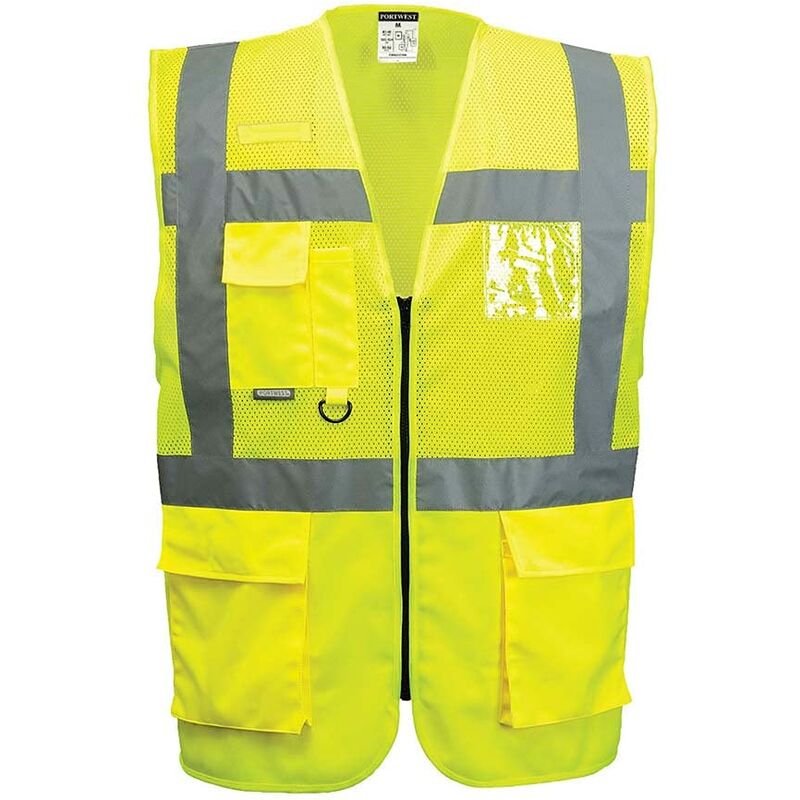 foto del prodotto portwest executive madrid, c496, gilet in rete ad alta visibilit , uomo, xxxl, giallo
