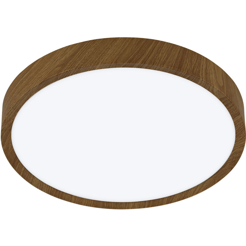 foto del prodotto eglo plafoniera contemporanea musurita policarbonato noce luce led integrato 14,6w