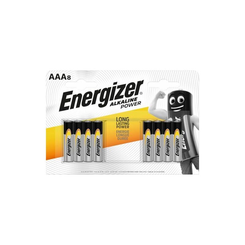 foto del prodotto energizer pila alcalina serie alkaline power ministilo 1,5v 8 pz. 12 cf