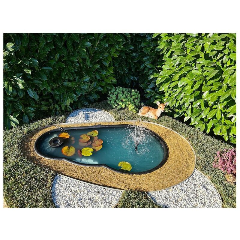foto del prodotto laghetto da giardino vico nero litri 300 da 145x87xh53