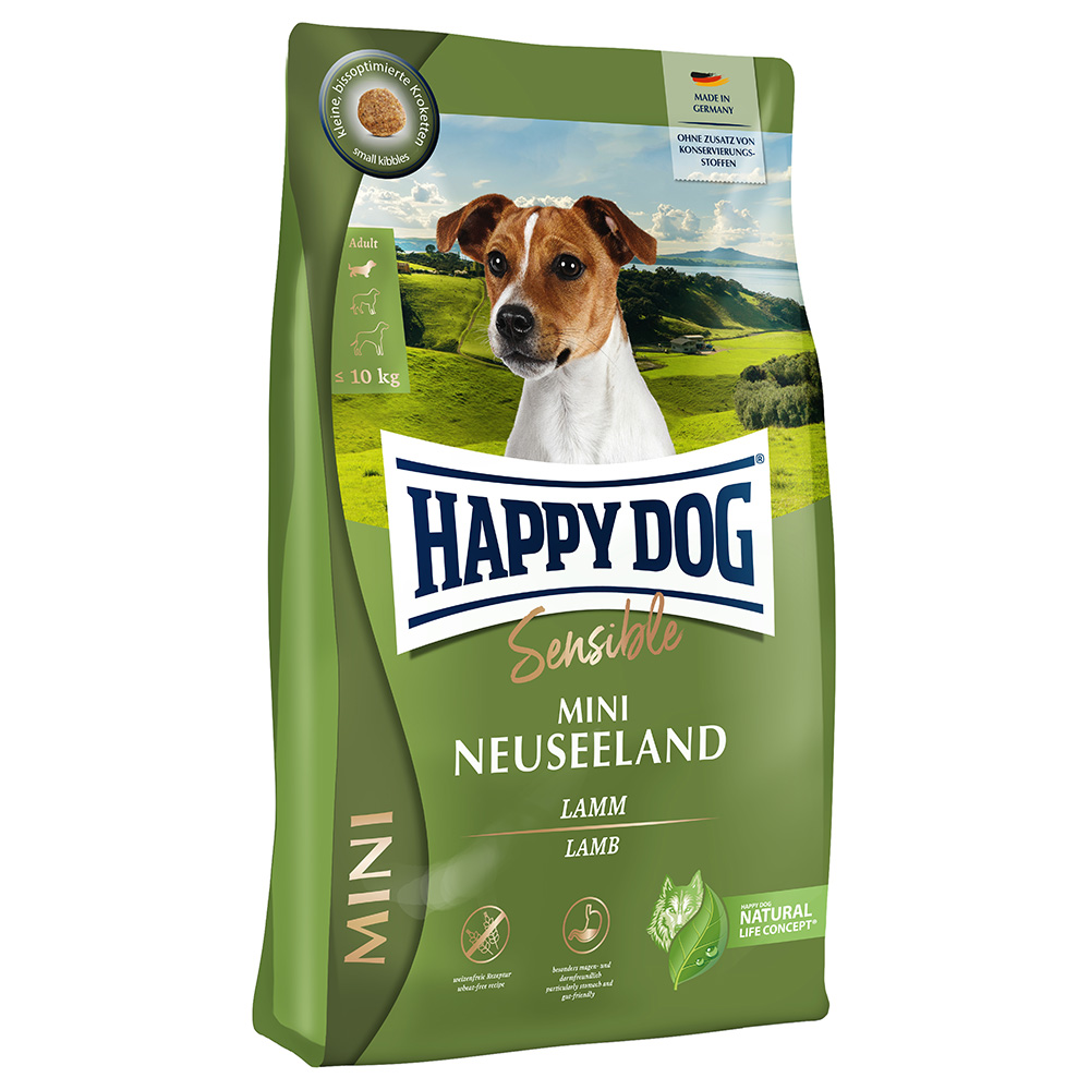 foto del prodotto happy dog sensible mini nuova zelanda crocchette per cani 4 kg