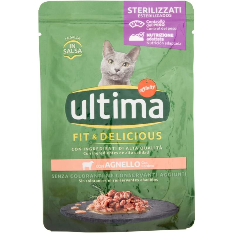 foto del prodotto cat bocconcini per gatti sterilizzati in bustina da 85 gr all agnello ultima