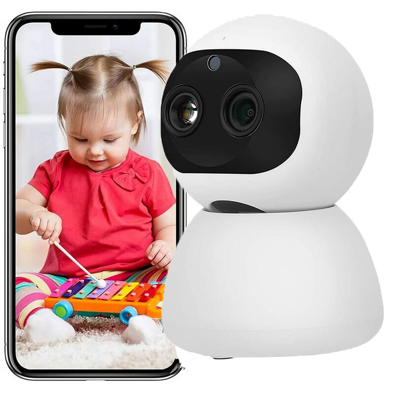 foto del prodotto telecamera videosorveglianza inteligente panoramica sicurezza bambini animali