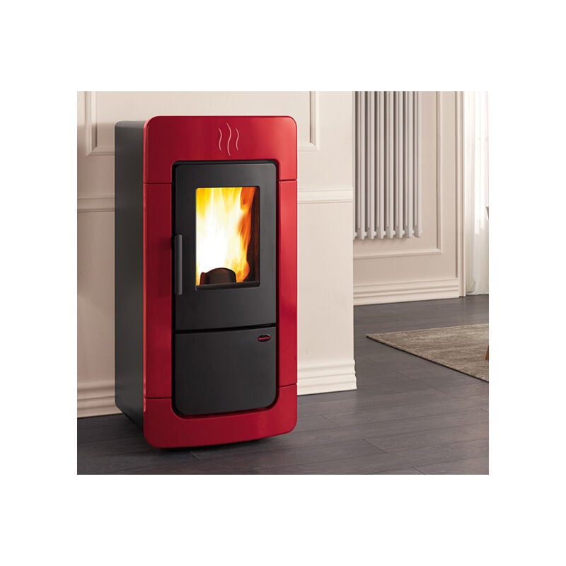 foto del prodotto tuttacasa termostufa pellet nordica diadema acs idro 30kw con acqua sanitaria offertissima