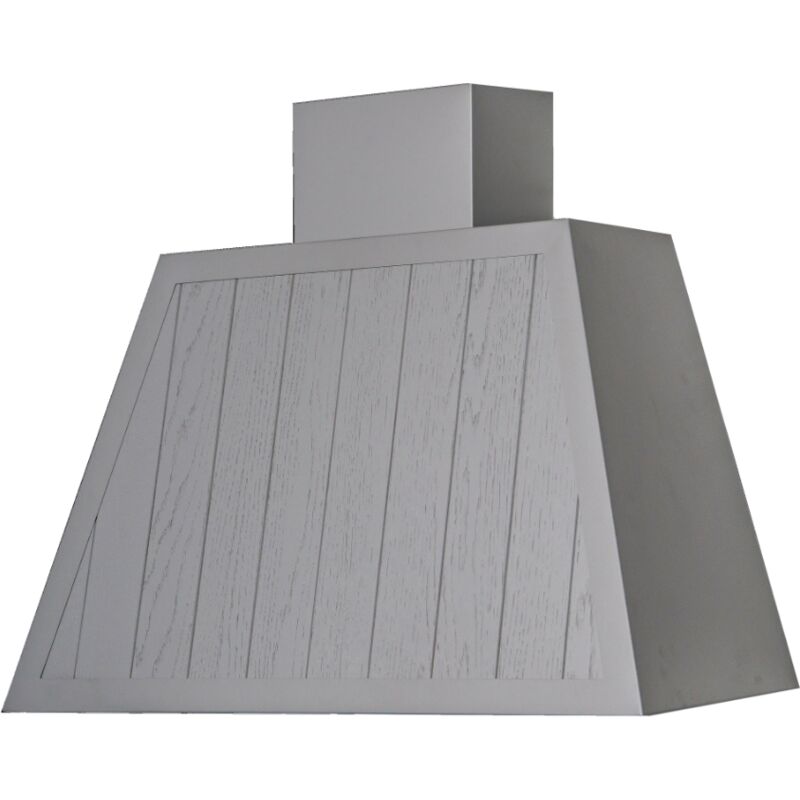 foto del prodotto webmarketpoint cappa aspirante garage wood dogato in acciaio inox silver cm 110