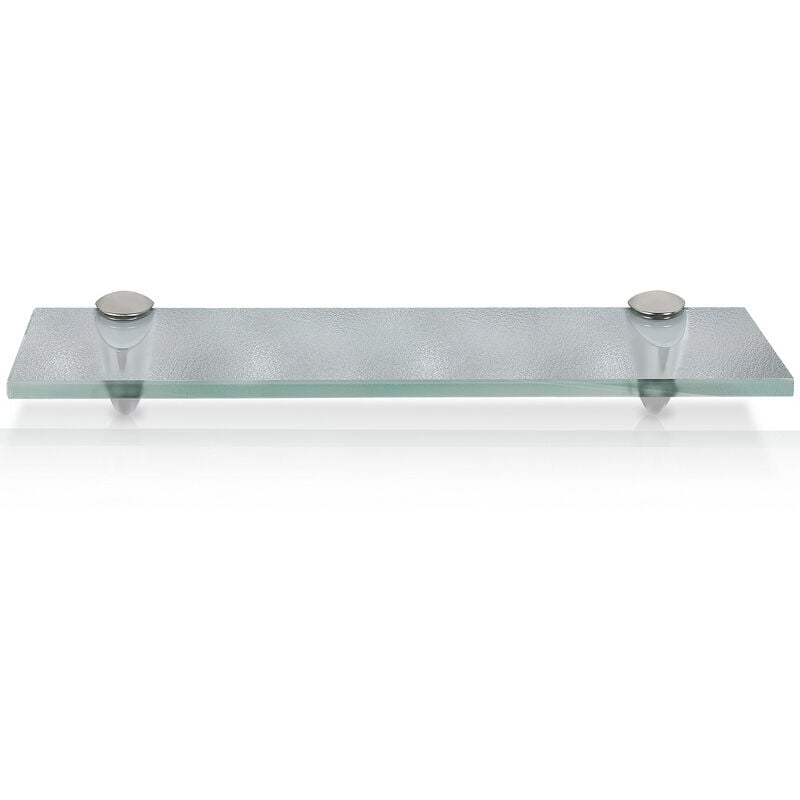 foto del prodotto mensola da parete in vetro. mensola in vetro da bagno 40 x 10 cm 8 mm satinato hengda